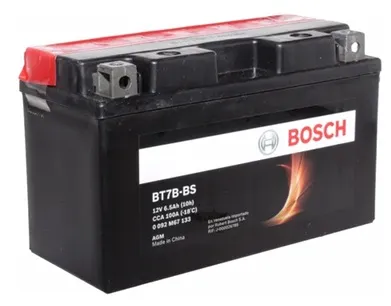 [21-0489] 6.5AH BT7B-BS CCA100 (+ -) BATERIA BOSCH