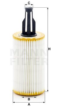 HU7025Z MANN ELEMENTO ACEITE